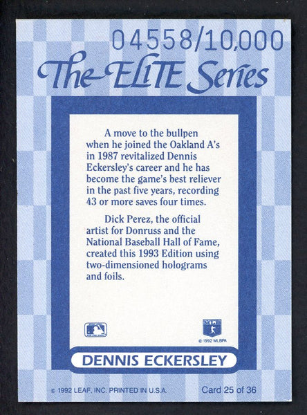1993 Donruss Elite #025 Dennis Eckersley A's 557869