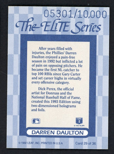 1993 Donruss Elite #029 Darren Daulton Phillies 557876