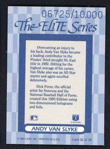 1993 Donruss Elite #032 Andy Van Slyke Pirates 557885