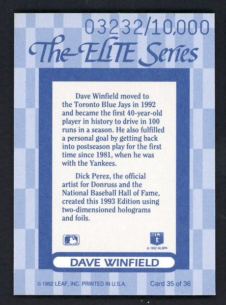 1993 Donruss Elite #035 Dave Winfield Blue Jays 557891