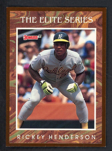 1991 Donruss Elite #007 Rickey Henderson A's 557902