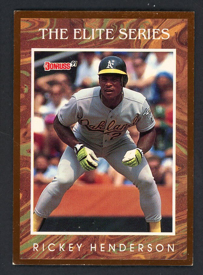 1991 Donruss Elite #007 Rickey Henderson A's 557903