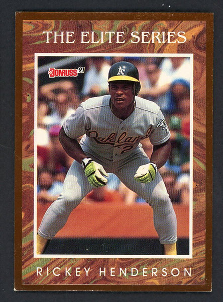 1991 Donruss Elite #007 Rickey Henderson A's 557903