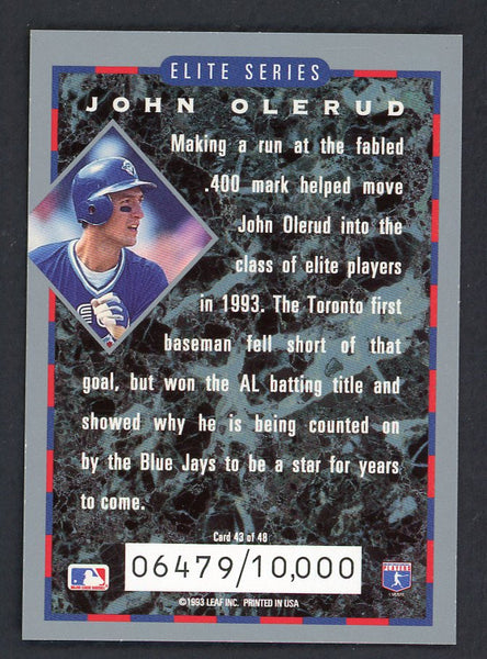 1994 Donruss Elite #043 John Olerud Blue Jays 557907