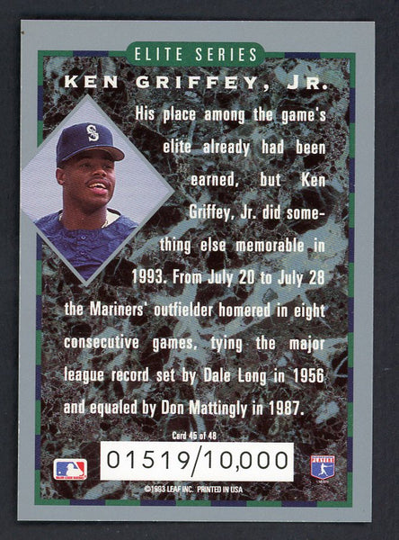 1994 Donruss Elite #045 Ken Griffey Jr Mariners 557910