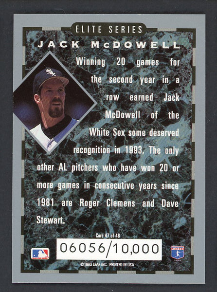 1994 Donruss Elite #047 Jack McDowell White Sox 557915