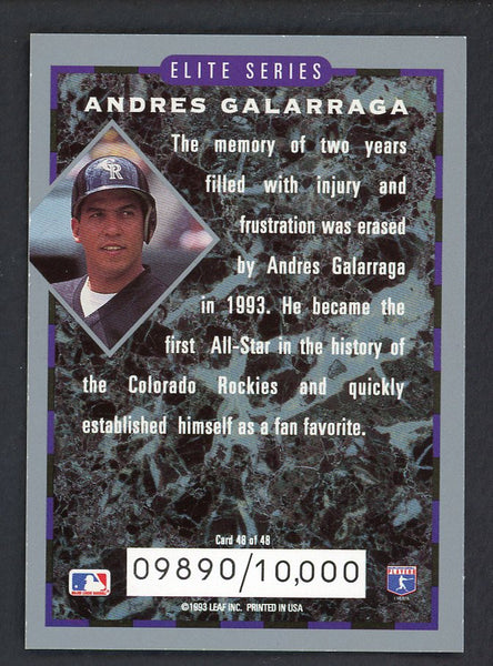 1994 Donruss Elite #048 Andres Galarraga Rockies 557916