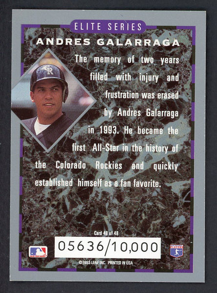 1994 Donruss Elite #048 Andres Galarraga Rockies 557917