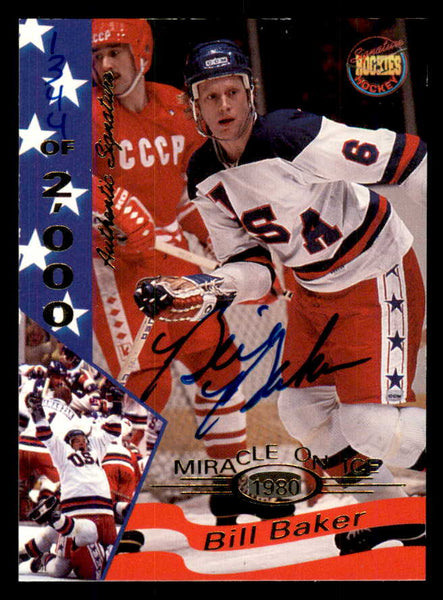 1995 Signature Rookies Miracle on Ice #001 Bill Baker Autograph 557923