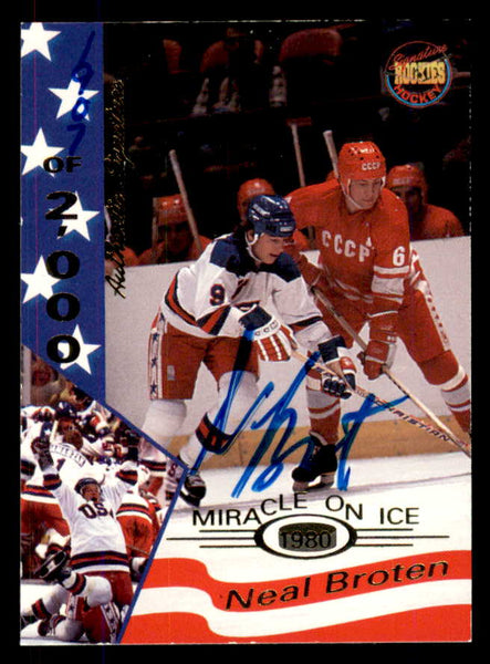 1995 Signature Rookies Miracle on Ice #003 Neal Broten Autograph 557927