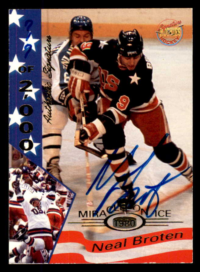 1995 Signature Rookies Miracle on Ice #004 Neal Broten Autograph 557929