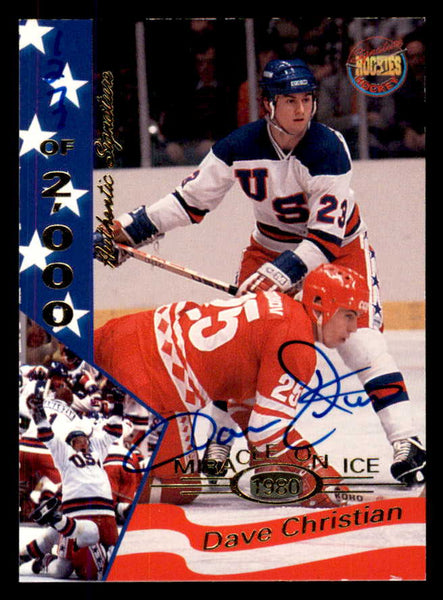 1995 Signature Rookies Miracle on Ice #006 Dave Christian Autograph 557933