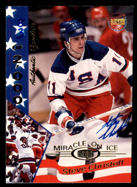 1995 Signature Rookies Miracle on Ice #007 Steve Christoff Autograph 557936