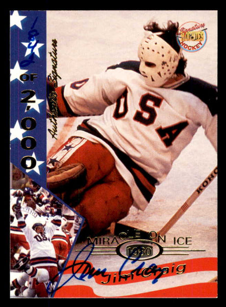 1995 Signature Rookies Miracle on Ice #010 Jim Craig Autograph 557943