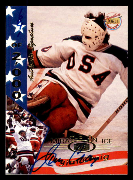 1995 Signature Rookies Miracle on Ice #010 Jim Craig Autograph 557944