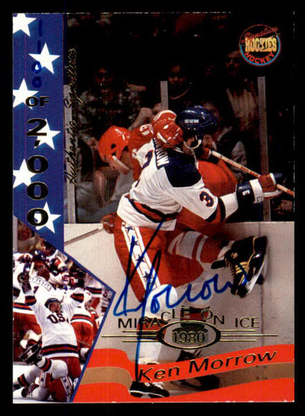1995 Signature Rookies Miracle on Ice #021 Ken Morrow Autograph 557963