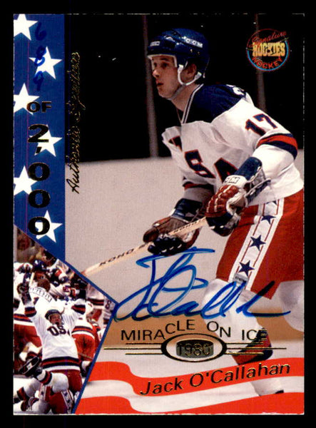 1995 Signature Rookies Miracle on Ice #023 Jack O'Callahan Autograph 557964