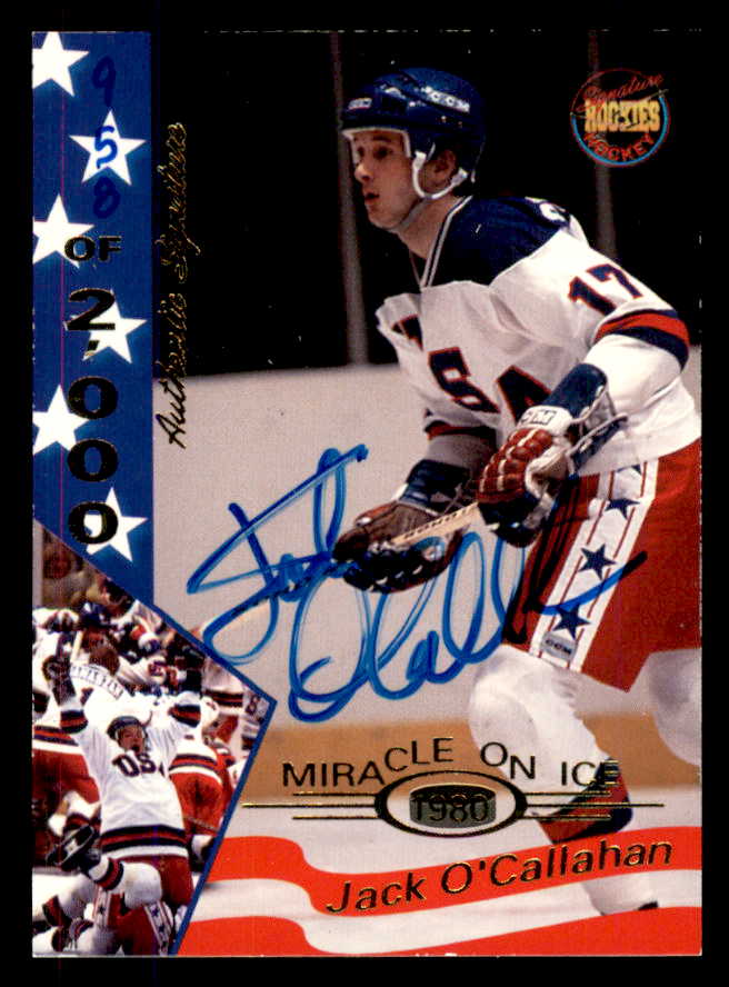 1995 Signature Rookies Miracle on Ice #023 Jack O'Callahan Autograph 557965