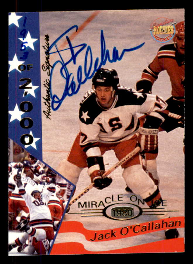 1995 Signature Rookies Miracle on Ice #024 Jack O'Callahan Autograph 557966