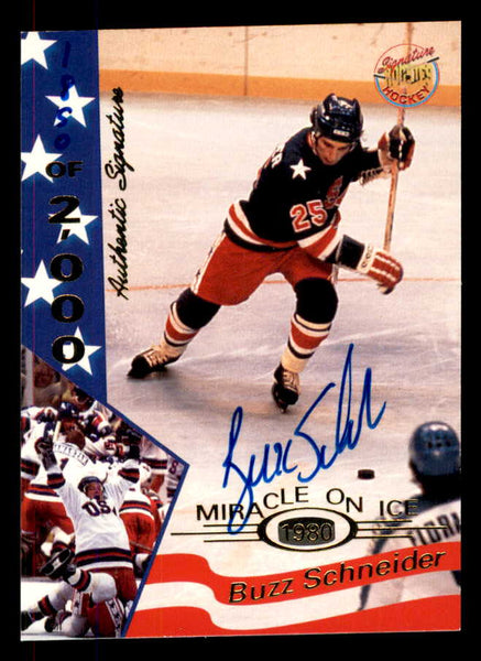 1995 Signature Rookies Miracle on Ice #030 Buzz Schneider Autograph 557977