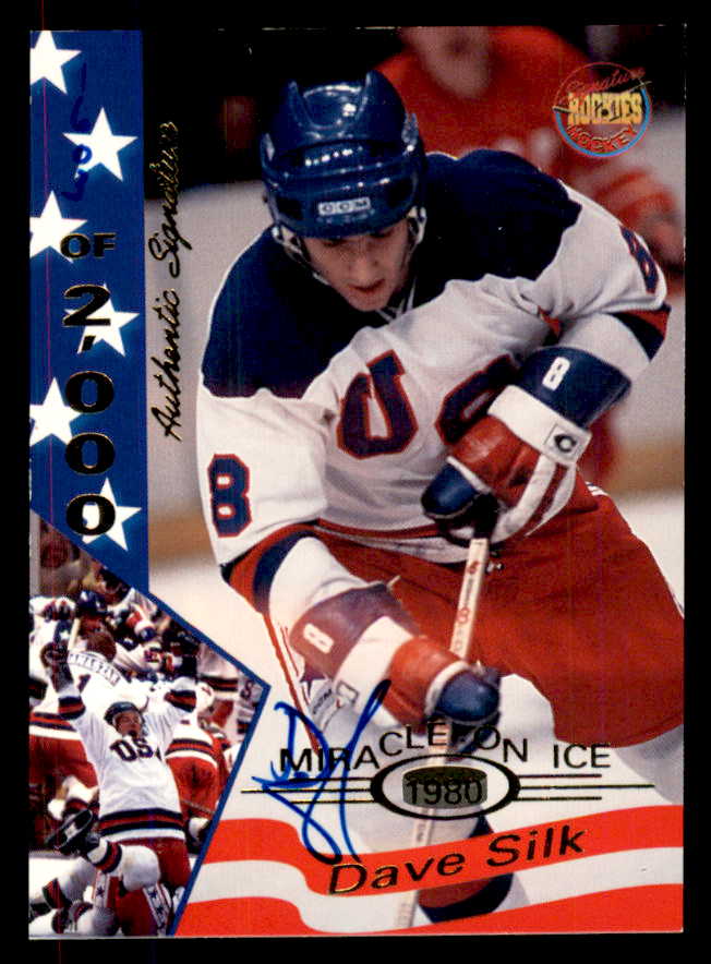 1995 Signature Rookies Miracle on Ice #031 Dave Silk Autograph 557979