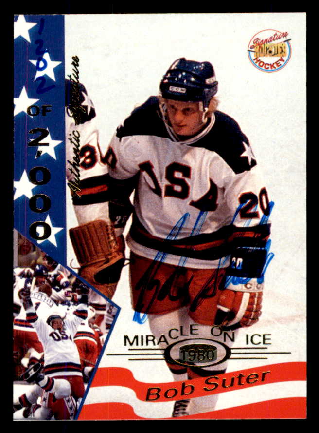 1995 Signature Rookies Miracle on Ice #034 Bob Suter Autograph 557983