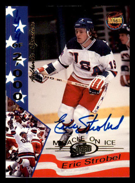 1995 Signature Rookies Miracle on Ice #035 Eric Strobel Autograph 557985