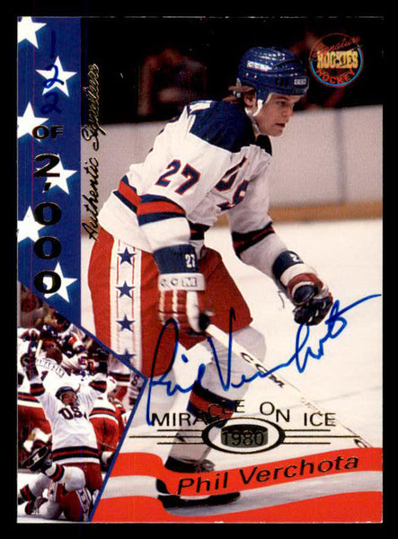 1995 Signature Rookies Miracle on Ice #037 Phil Verchota Autograph 557986