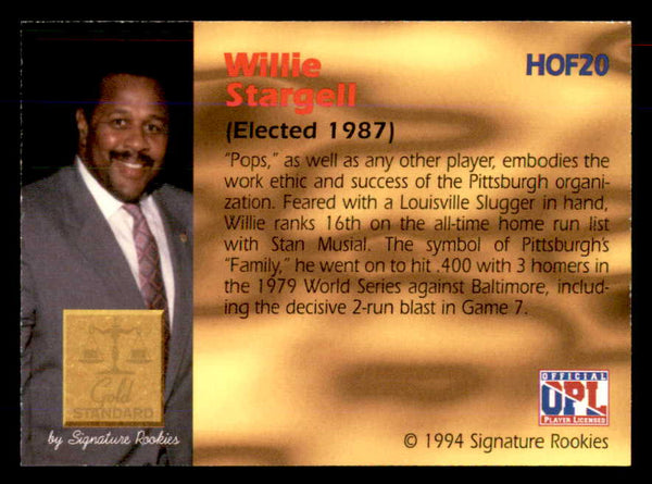 1994 Signature Rookies #020 Willie Stargell Autograph 558000