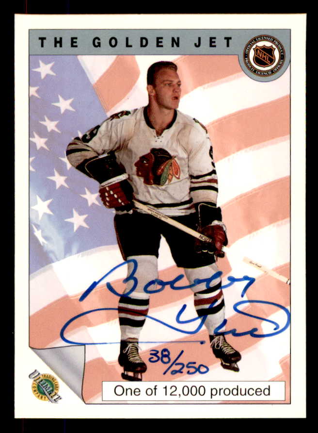 1992 Ultimate Bobby Hull Black Hawks Signed Autographed 558031
