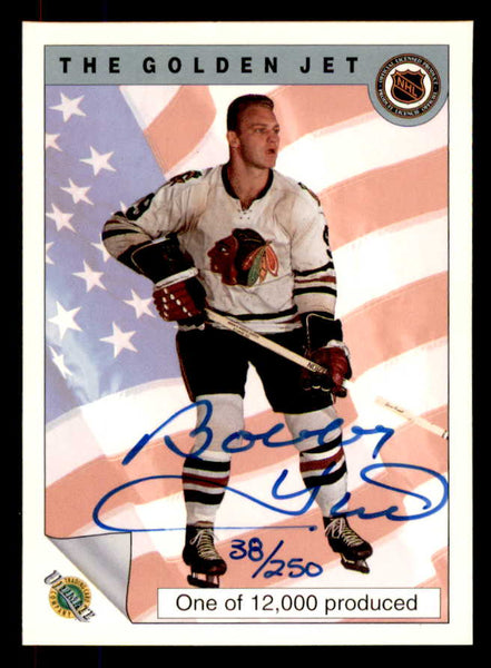 1992 Ultimate Bobby Hull Black Hawks Signed Autographed 558031