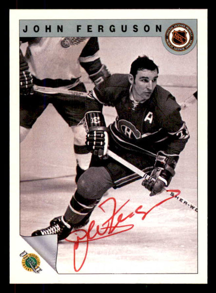 1992 Ultimate #009 John Ferguson Canadiens Signed Autographed 558034