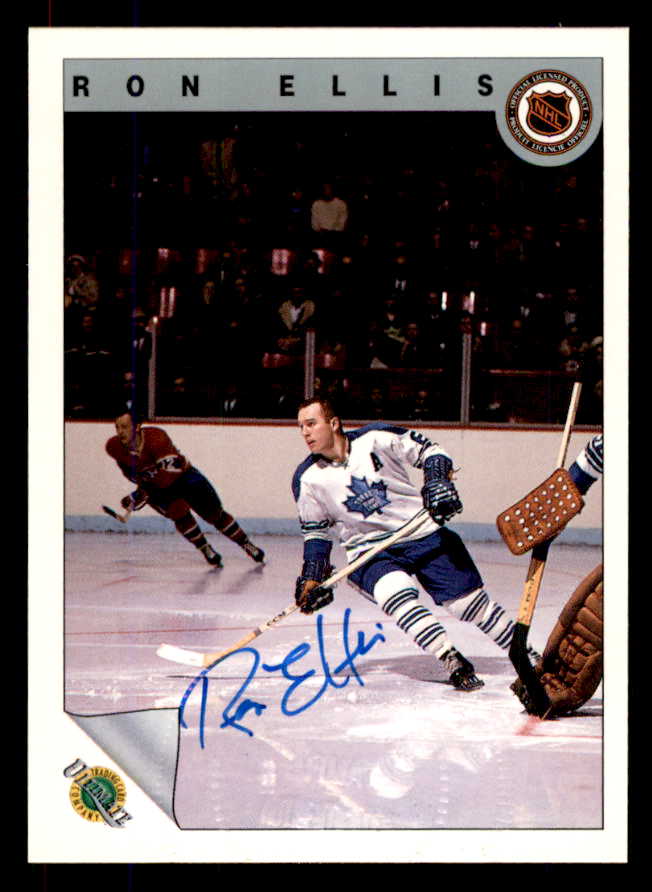 1992 Ultimate #034 Ron Ellis Maple Leafs Signed Autographed 558054