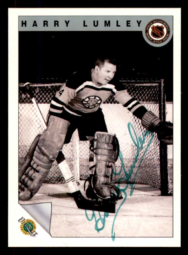 1992 Ultimate #051 Harry Lumley Bruins Signed Autographed 558069
