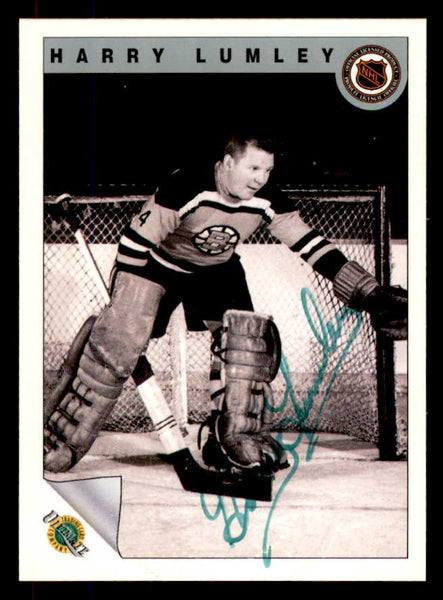 1992 Ultimate #051 Harry Lumley Bruins Signed Autographed 558069