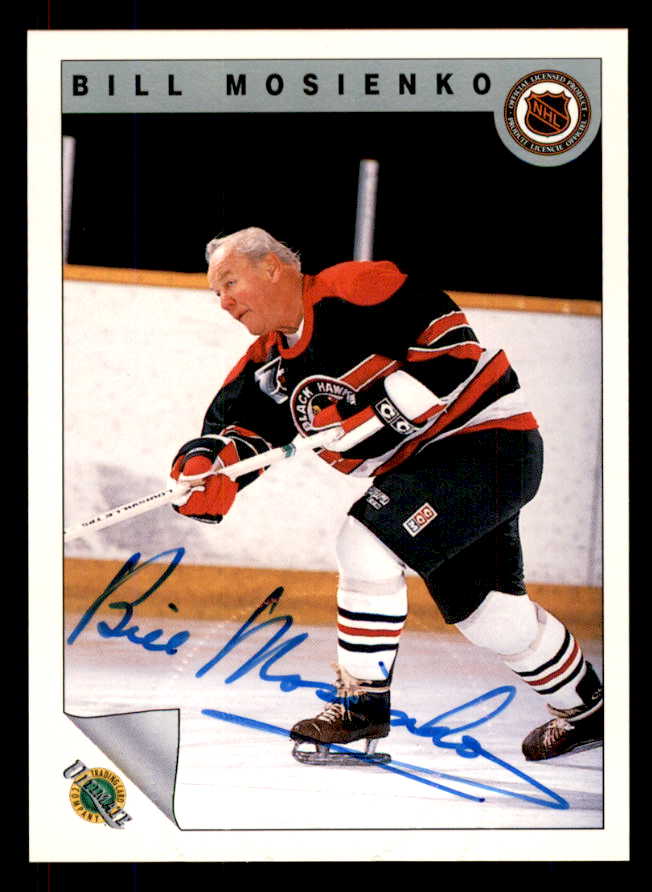 1992 Ultimate #061 Bill Mosienko Black Hawks Signed Autographed 558076