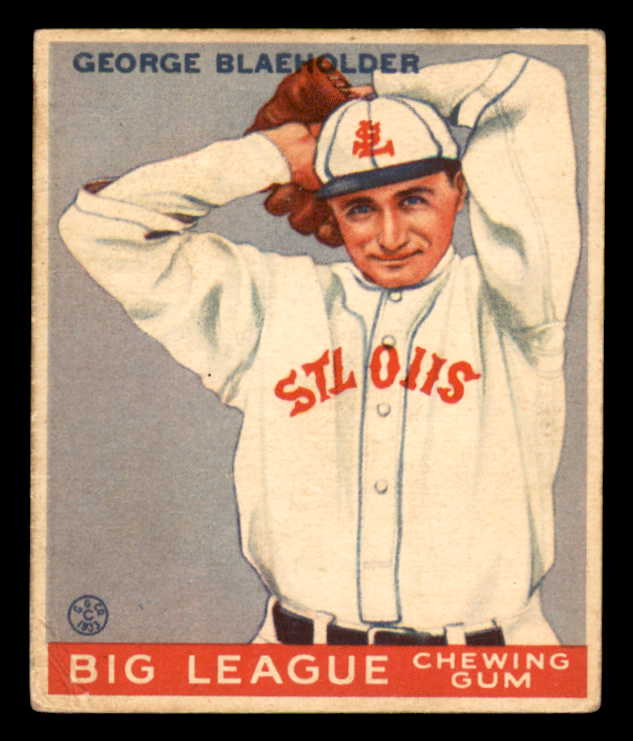 1933 Goudey #016 George Blaeholder Browns VG-EX 558401