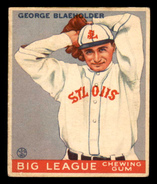 1933 Goudey #016 George Blaeholder Browns VG-EX 558401