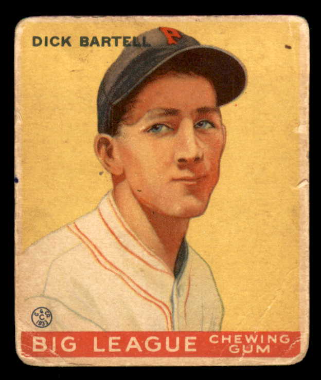 1933 Goudey #028 Dick Bartell Phillies GD-VG 558407