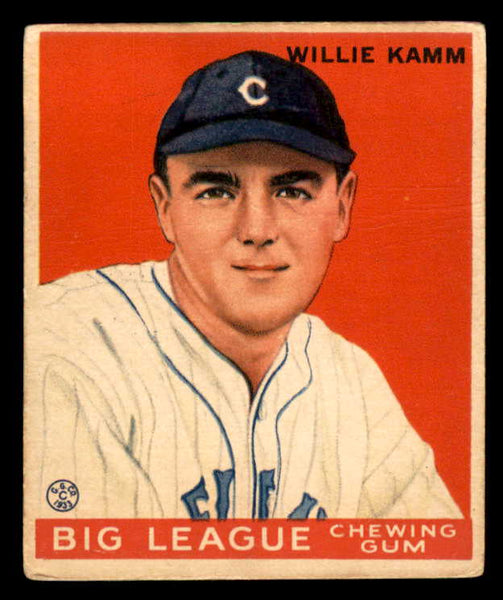 1933 Goudey #075 Willie Kamm Indians VG-EX 558428