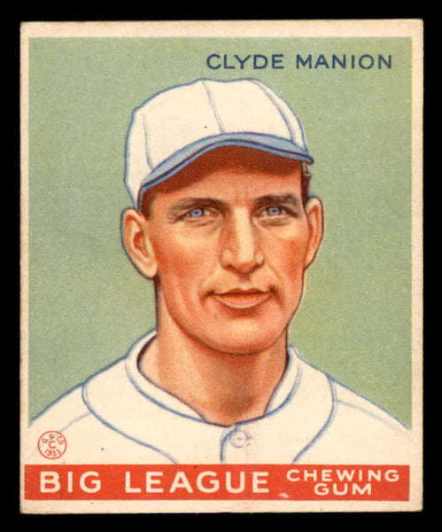 1933 Goudey #080 Clyde Manion Reds VG-EX 558429
