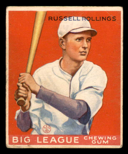 1933 Goudey #088 Russell Rollings Atlanta VG-EX 558434