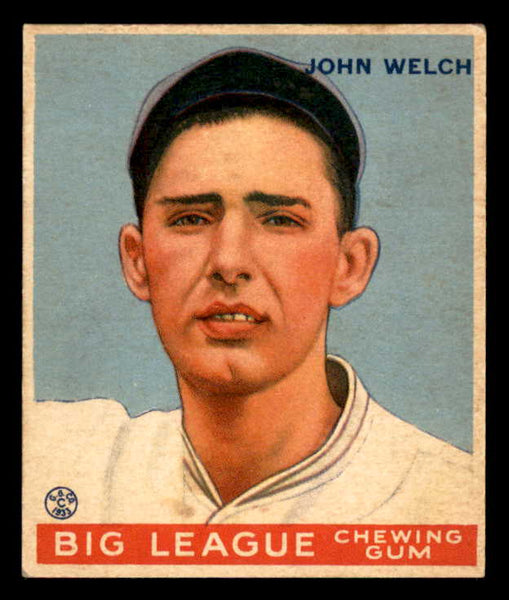 1933 Goudey #093 John Welch Red Sox EX 558437
