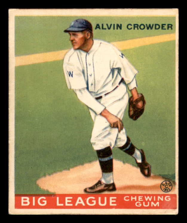 1933 Goudey #095 Alvin Crowder Senators EX 558439