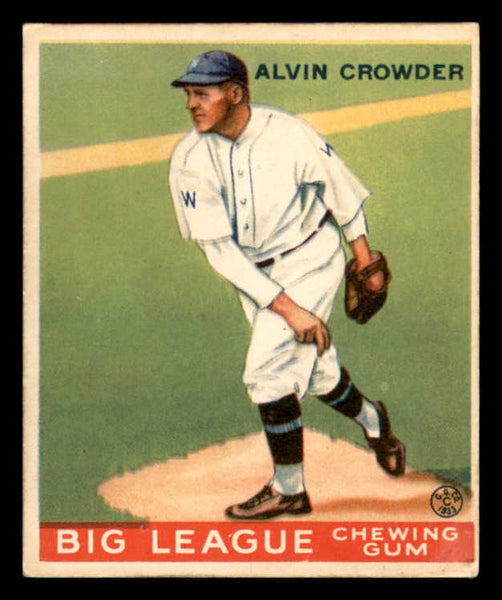 1933 Goudey #095 Alvin Crowder Senators EX 558439