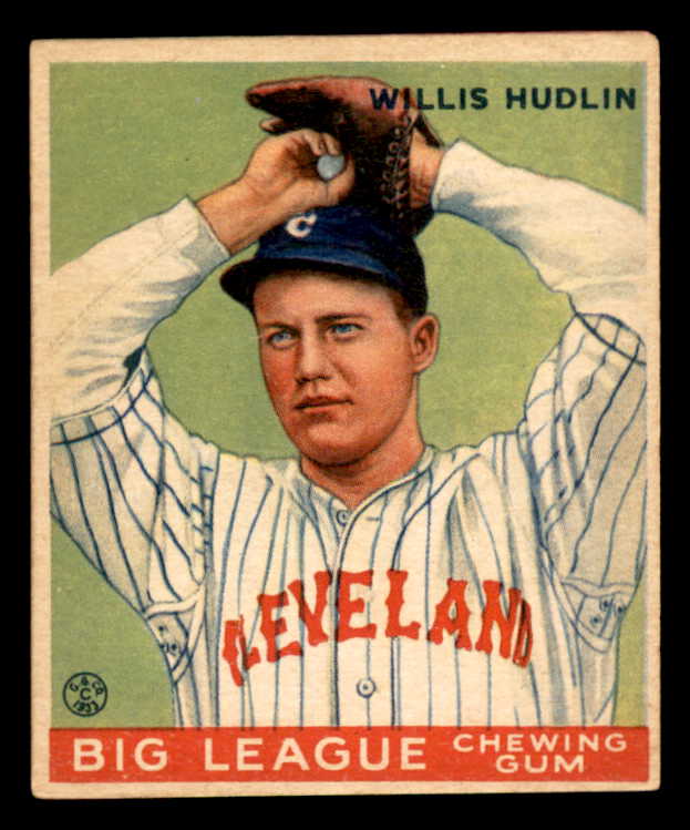 1933 Goudey #096 Willis Hudlin Indians VG-EX 558440