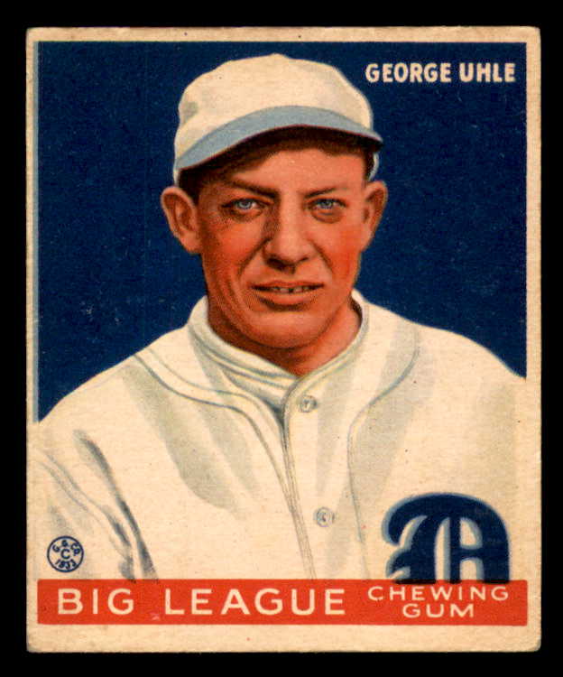 1933 Goudey #100 George Uhle Tigers VG-EX 558442