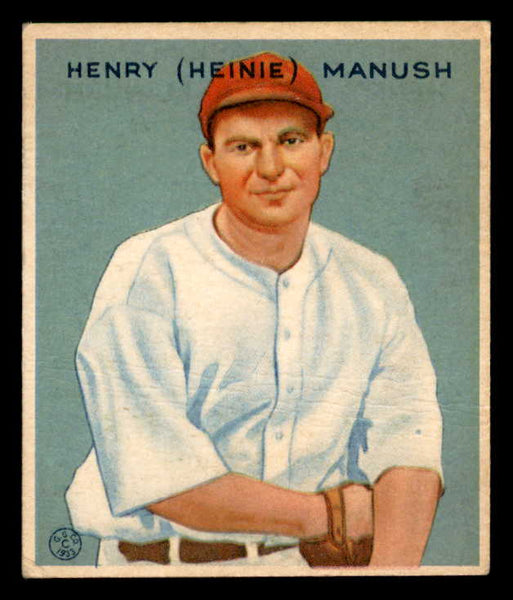 1933 Goudey #107 Heinie Manush Senators VG-EX 558444