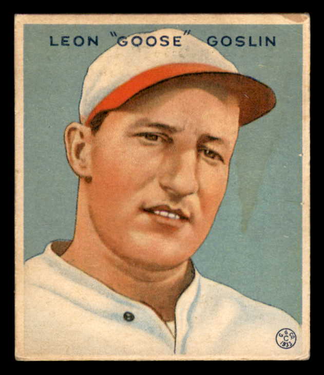 1933 Goudey #110 Goose Goslin Senators VG 558445