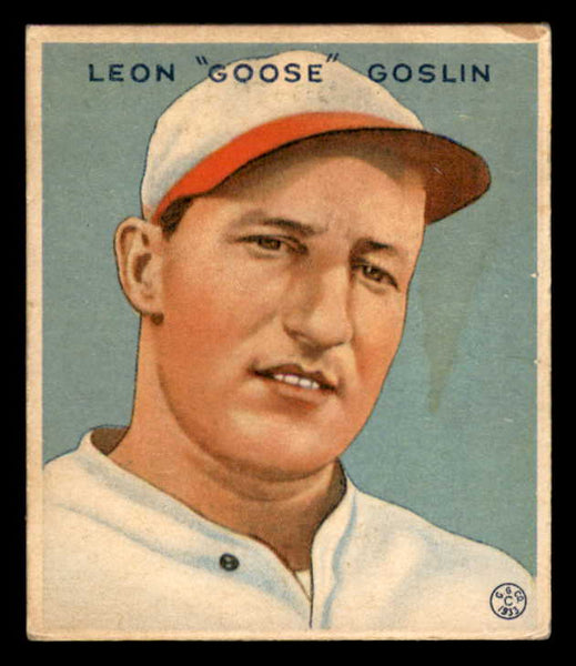 1933 Goudey #110 Goose Goslin Senators VG 558445